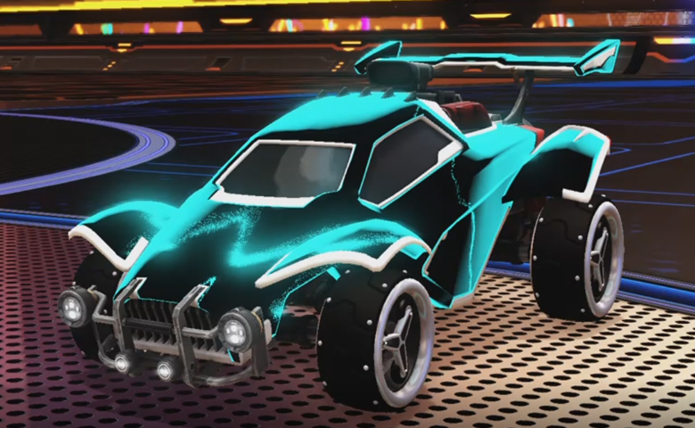 Rocket league Octane Titanium White design with SPN,Stipple Gait