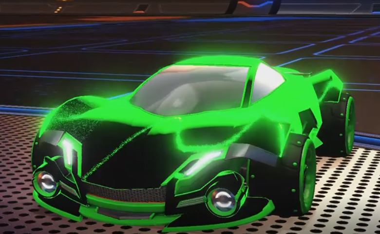 Rocket league Werewolf Forest Green design with SPN,Stipple Gait