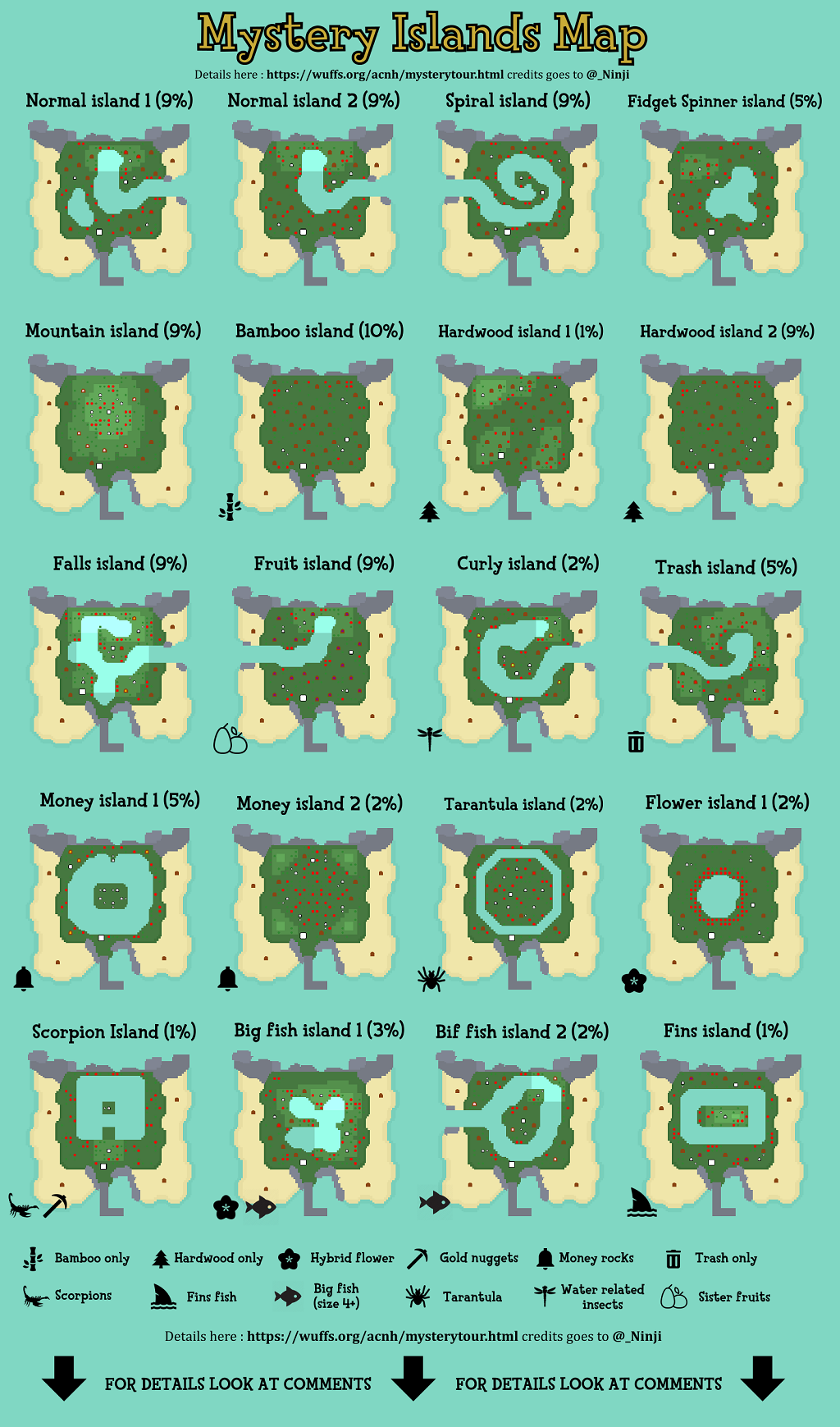 Animal Crossing New Horizons Mystery Island Map