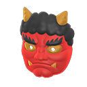 Animal Crossing New Horizons Ogre Costumes - Red Horned-Ogre Mask