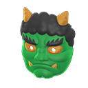 Animal Crossing New Horizons Ogre Costumes - Green Horned-Ogre Mask