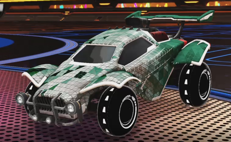 Rocket league Octane Titanium White design with Esoto 4R: Inverted,Trigon