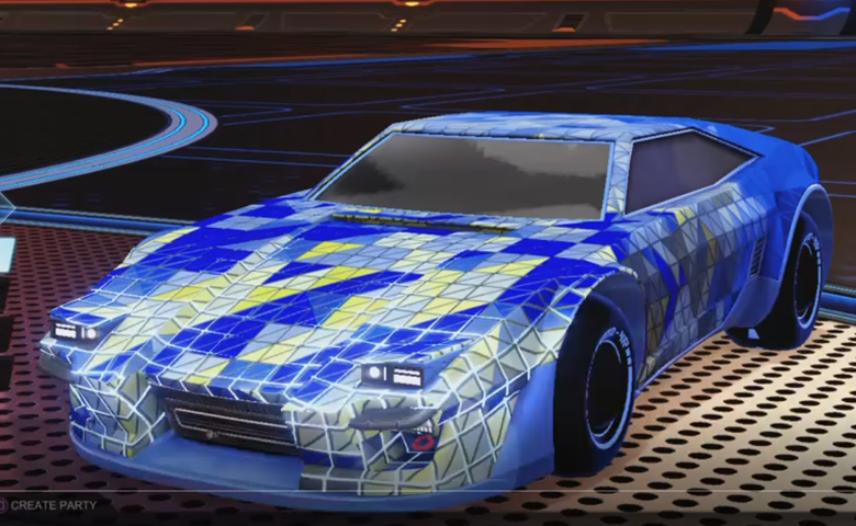 Rocket league Imperator DT5 Cobalt design with Esoto 4R: Inverted,Trigon