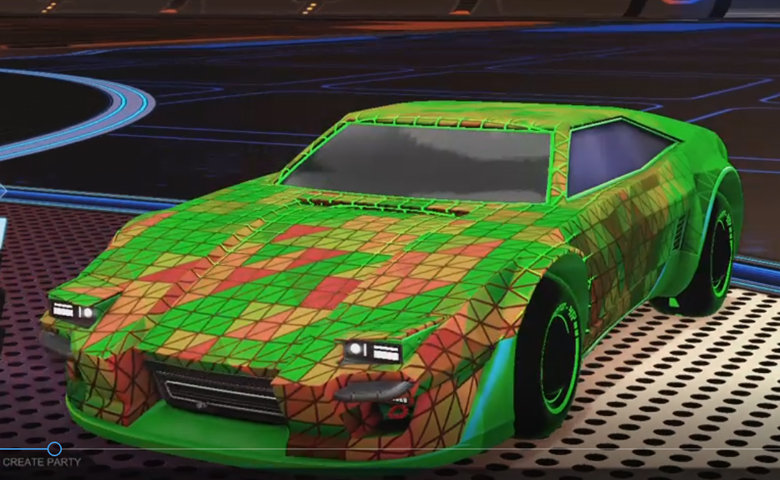 Rocket league Imperator DT5 Forest Green design with Esoto 4R: Inverted,Trigon