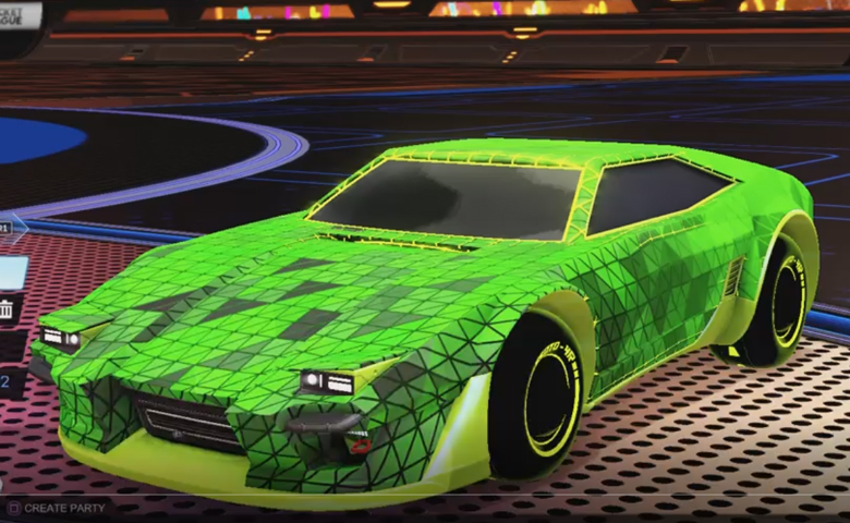 Rocket league Imperator DT5 Lime design with Esoto 4R: Inverted,Trigon