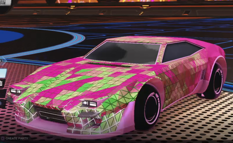 Rocket league Imperator DT5 Pink design with Esoto 4R: Inverted,Trigon