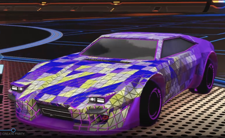 Rocket league Imperator DT5 Purple design with Esoto 4R: Inverted,Trigon