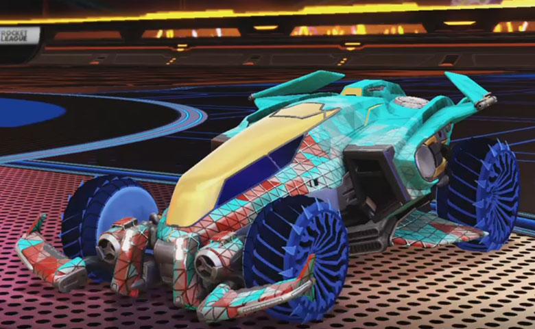 Rocket league Vulcan design with Glaive,Trigon