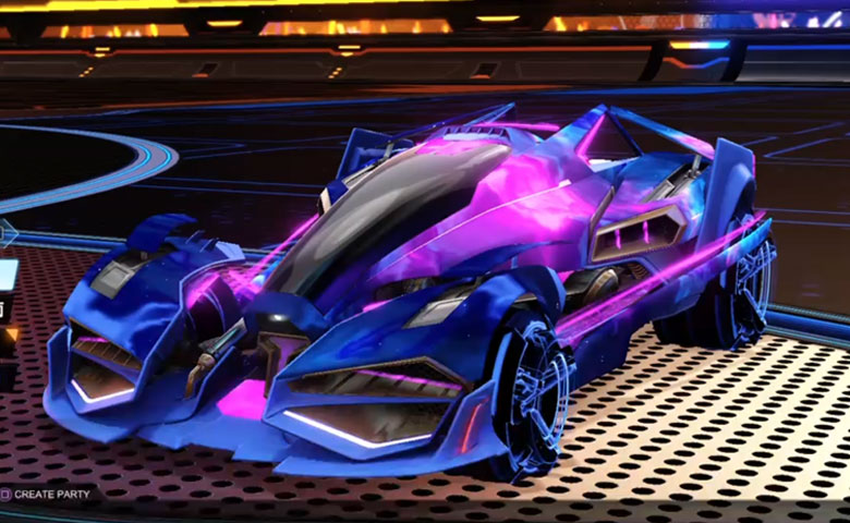 Rocket league Artemis GXT Cobalt design with CNTCT-1: Infinite,Interstellar