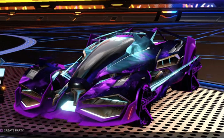 Rocket league Artemis GXT Purple design with CNTCT-1: Infinite,Interstellar