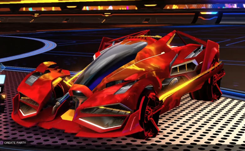 Rocket league Artemis GXT Crimson design with CNTCT-1: Infinite,Interstellar