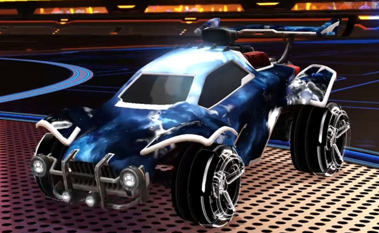 Rocket league Octane Titanium White design with CNTCT-1: Infinite,Interstellar