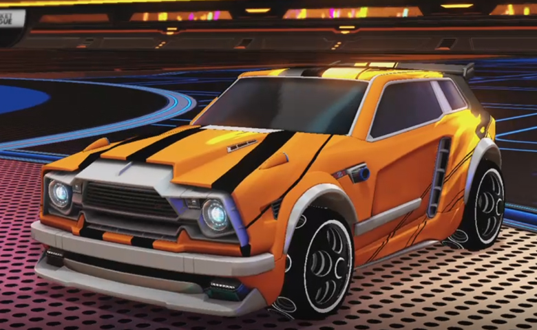 Rocket league Fennec Grey design with Bravado: Infinite,Exalter