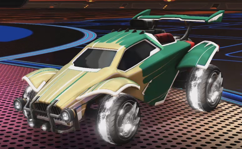 Rocket league Octane Titanium White design with Draco,Wet Paint