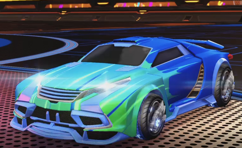 Rocket league Tygris Cobalt design with Draco,Wet Paint