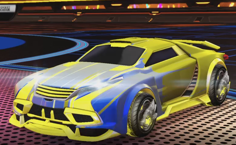 Rocket league Tygris Saffron design with Draco,Wet Paint