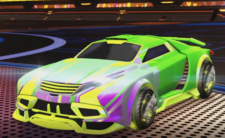 Rocket league Tygris Lime design with Draco,Wet Paint