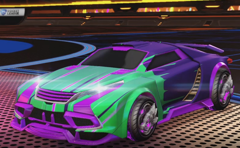 Rocket league Tygris Purple design with Draco,Wet Paint