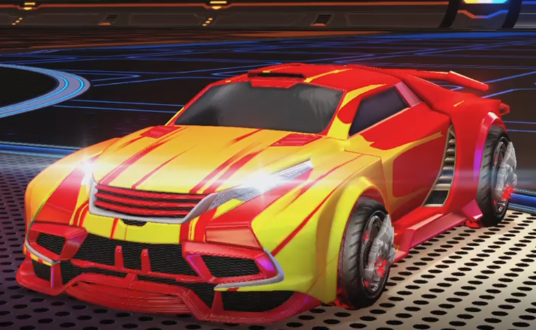 Rocket league Tygris Crimson design with Draco,Wet Paint