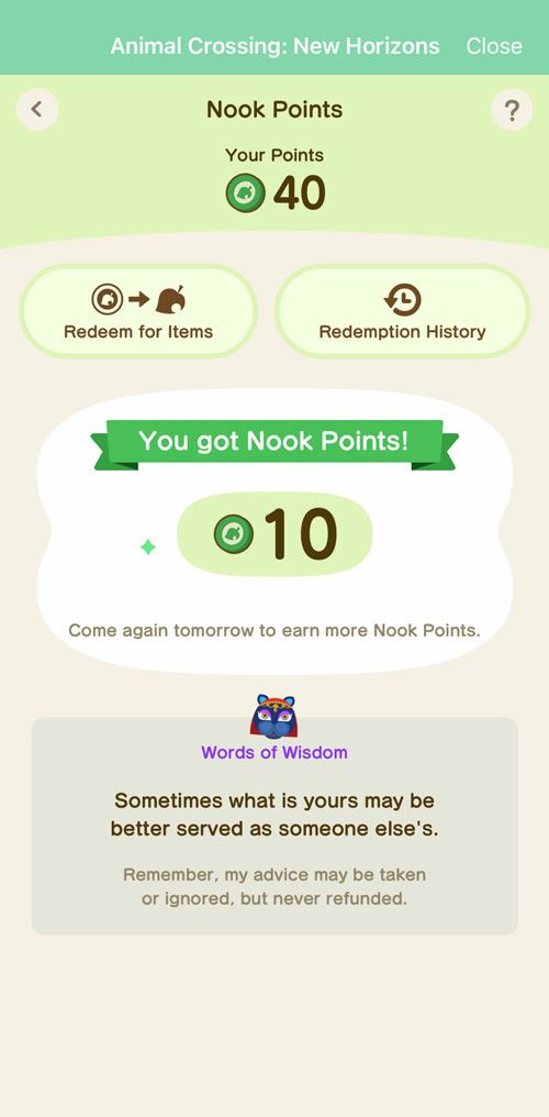 ACNH Nook Points 3