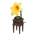 ACNH Lily Themed Items - Lily record player (Yellow)
