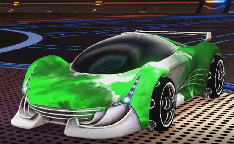 Rocket league Nimbus Titanium White design with Bravado:Infinite,Interstellar