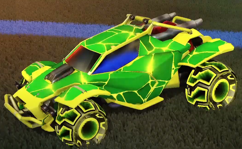 Rocket league Twinzer Saffron design with DRN,Magma