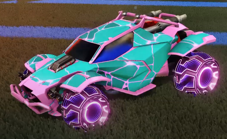 Rocket league Twinzer Pink design with DRN,Magma