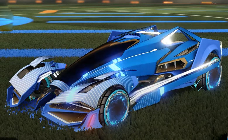 Rocket league Artemis GXT Cobalt design with Pyrrhos,Glitch,Future Shock