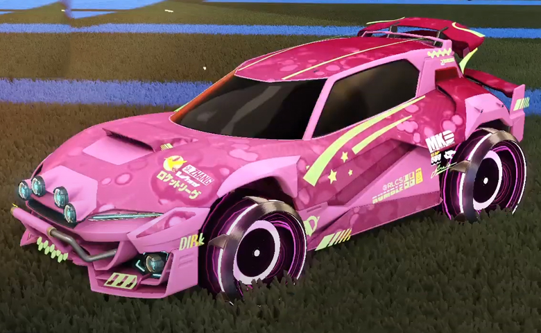 Rocket league Mudcat GXT Pink design with Irradiator,Bubbly
