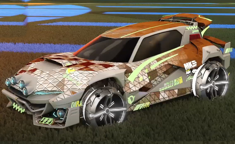 Rocket league Mudcat GXT Grey design with Philoscope III,Trigon