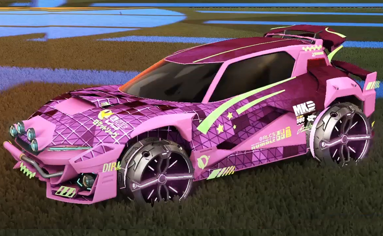 Rocket league Mudcat GXT Pink design with Philoscope III,Trigon