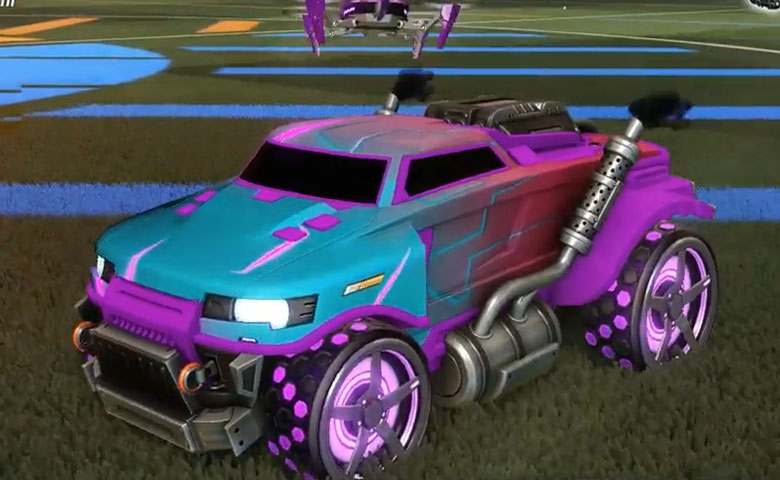 Rocket league Road Hog Purple design with Gripstride HX,Mainframe,Drone III