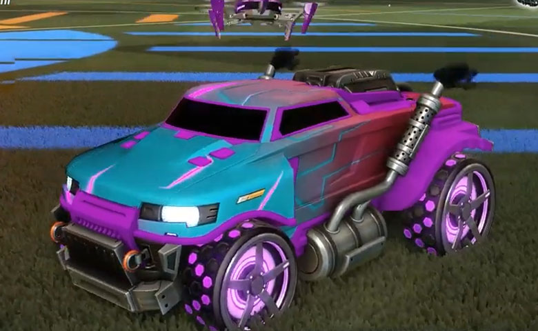 Rocket league Road Hog Purple design with Gripstride HX,Mainframe,Drone III