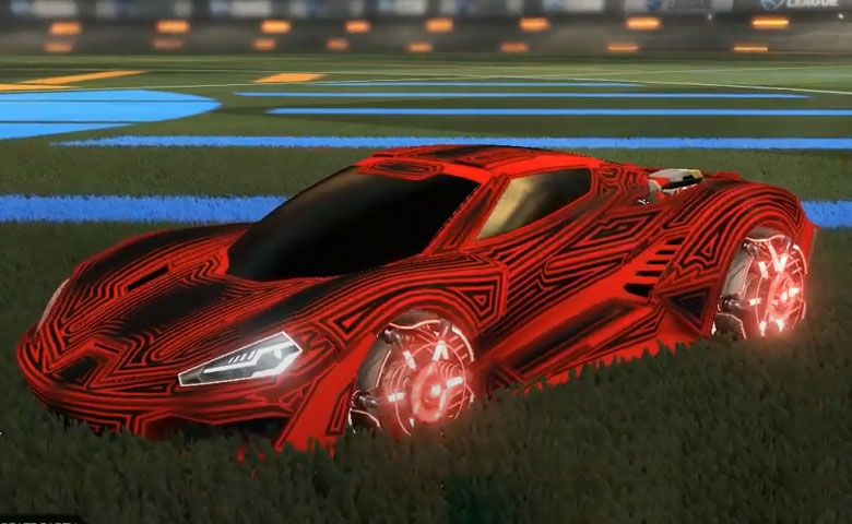 Rocket league Cyclone Crimson design with Ranjin,Labyrinth