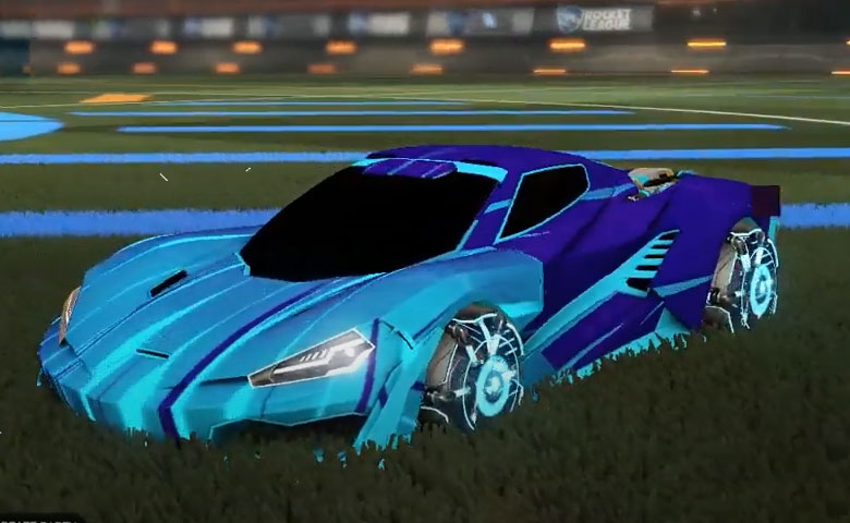 Rocket league Cyclone Sky Blue design with Ranjin,Wet Paint