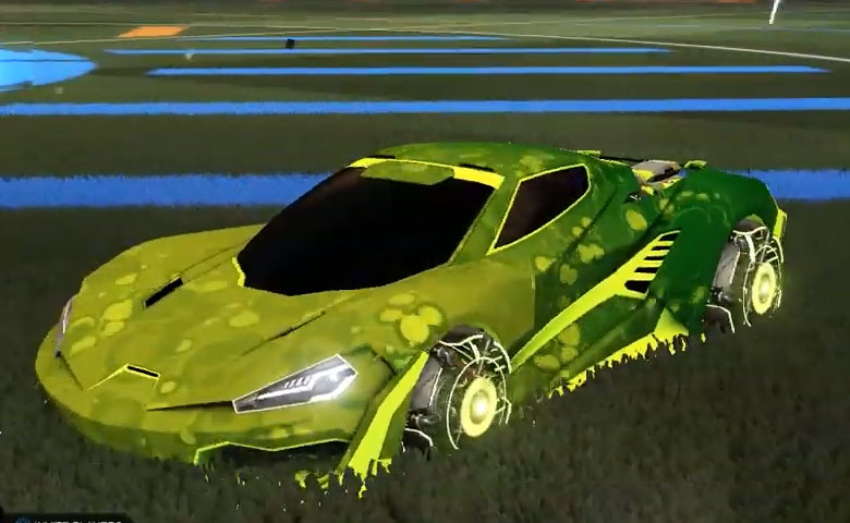 Rocket league Cyclone Lime design with Ranjin,Bubbly