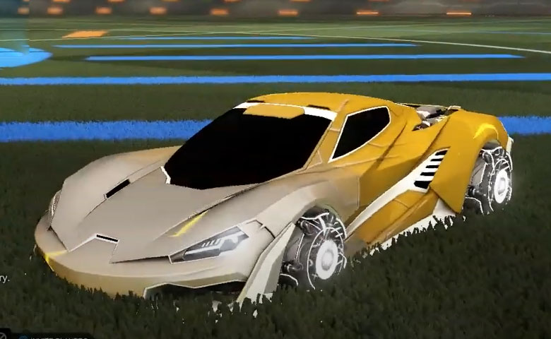 Rocket league Cyclone Titanium White design with Ranjin,Mainframe