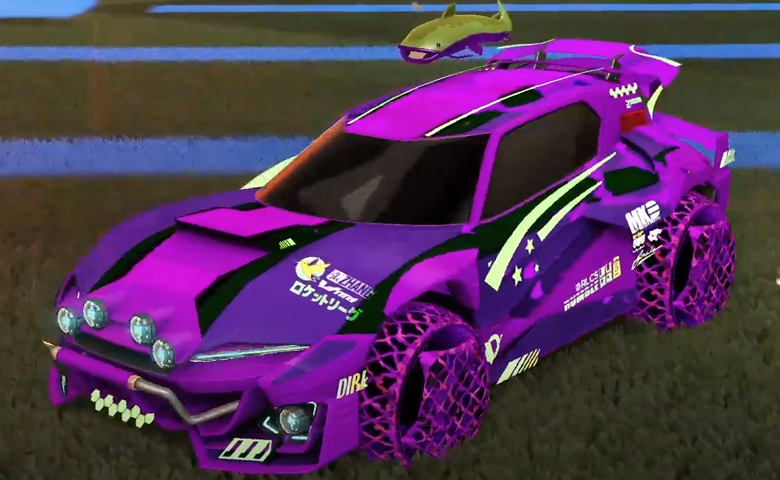 Rocket league Mudcat GXT Purple design with Camo,Spectre