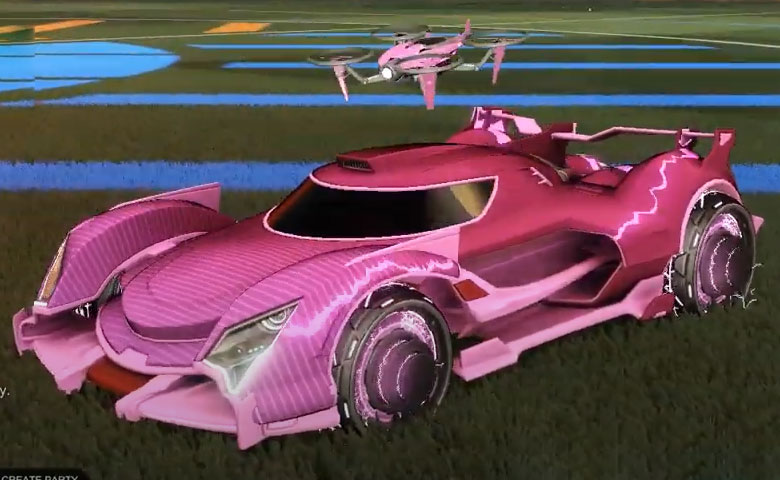 Rocket league Centio V17 Pink design with Capacitor IV,Future Shock,Drone III
