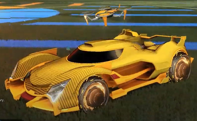 Rocket league Centio V17 Orange design with Capacitor IV,Future Shock,Drone III