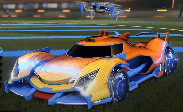 Rocket league Centio V17 Cobalt design with Capacitor IV,Future Shock,Drone III