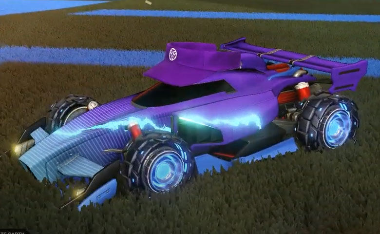 Rocket league Animus GP Cobalt design with Rocket Forge III,Future Shock,Visor