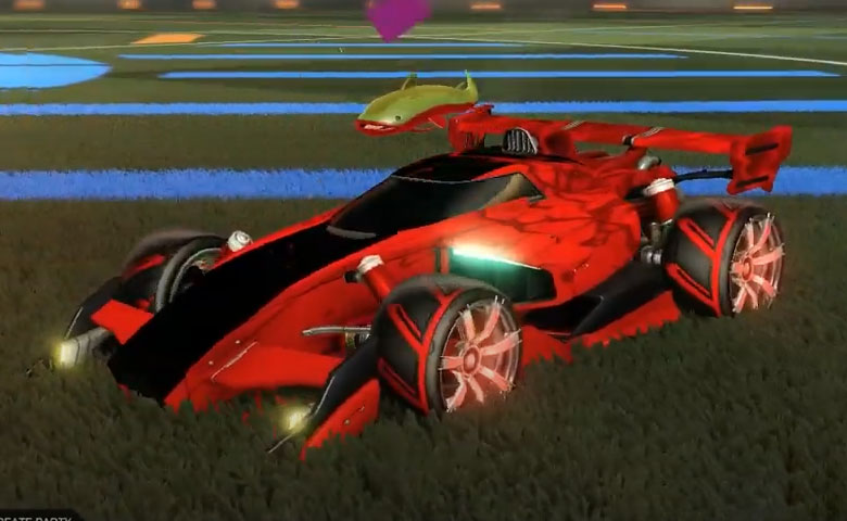 Rocket league Animus GP Crimson design with Septem,Spectre,Catfish