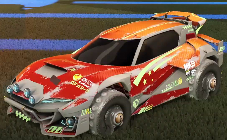 Rocket league Mudcat GXT Grey design with Cephalo,Heatwave