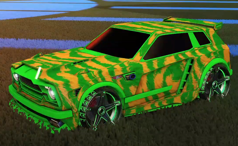 Rocket league Fennec Forest Green design with Stella,Tora