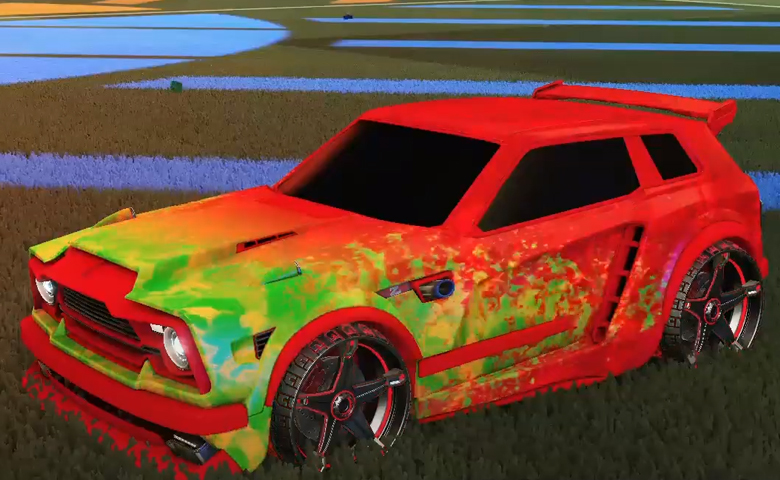 Rocket league Fennec Crimson design with Stella,Dissolver