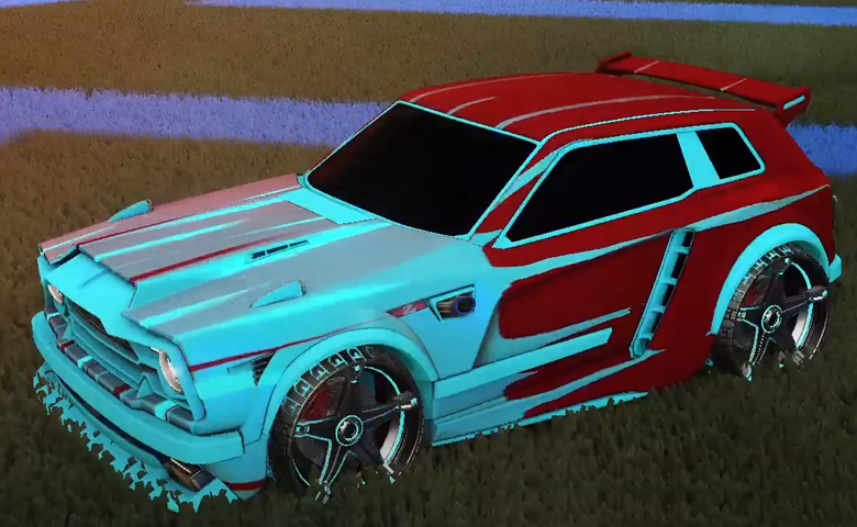 Rocket league Fennec Sky Blue design with Stella,Wet Paint