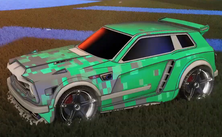 Rocket league Fennec Grey design with Stella,Parallax