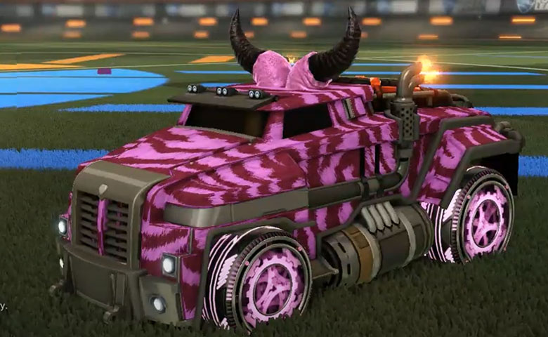 Rocket league Road Hog XL design with Sprocket,Tora,Devil Horns